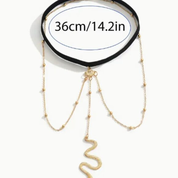 Gold Snake Chain Leg Jewelry - Picture 3 of 3